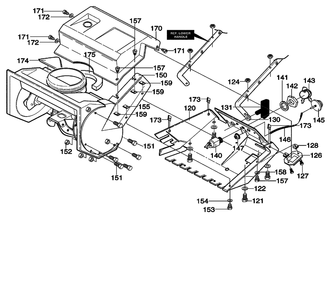 Part Location Diagram of 55380 Briggs and Stratton R.h. spindle assy